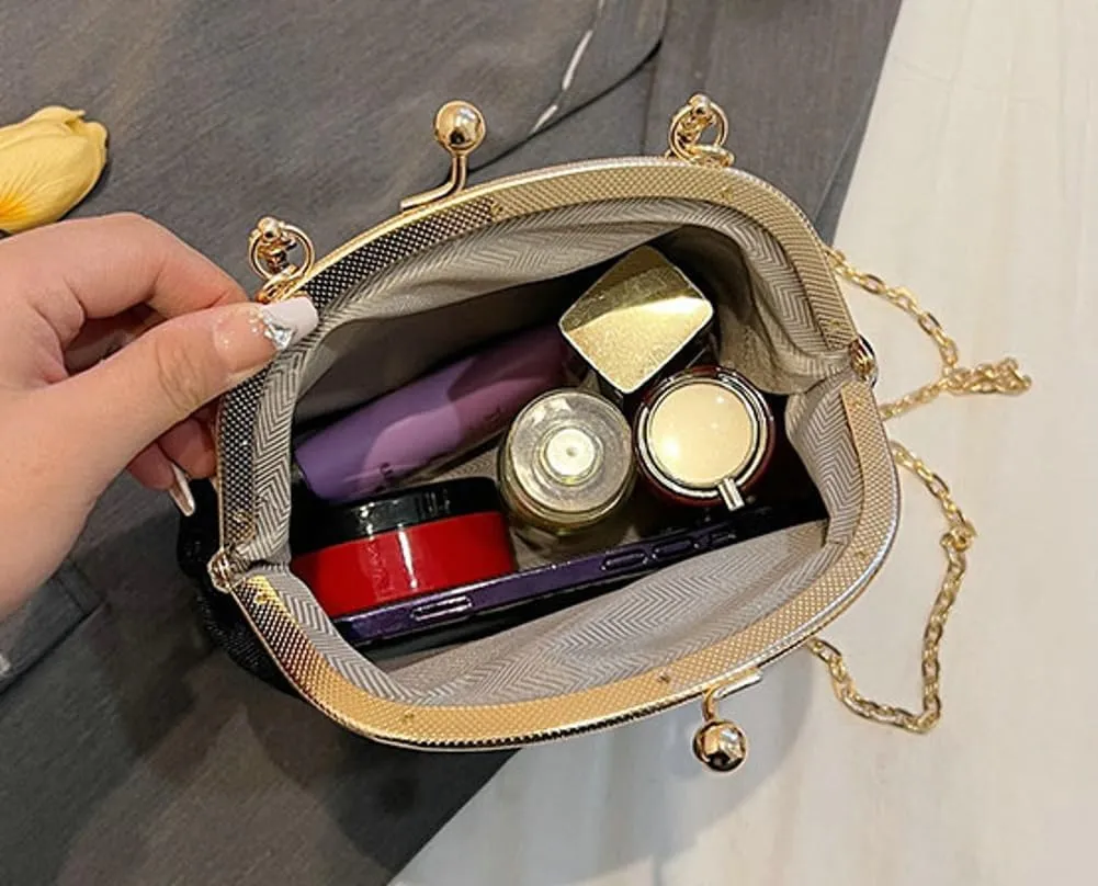 Evening Bag Women's Design Sense Bag Hand Bill Shoulder Bag Vintage Baroque Evening Dinner Bag Lipstick Key Bag