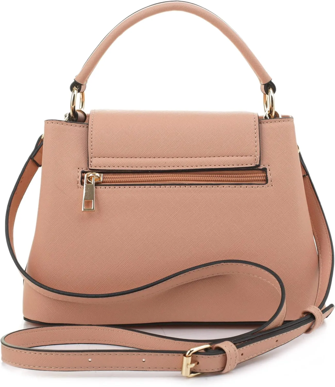 EVVE Women's Small Satchel Bag Classic Top Handle Purses Fashion Crossbody Handbags with Shoulder Strap