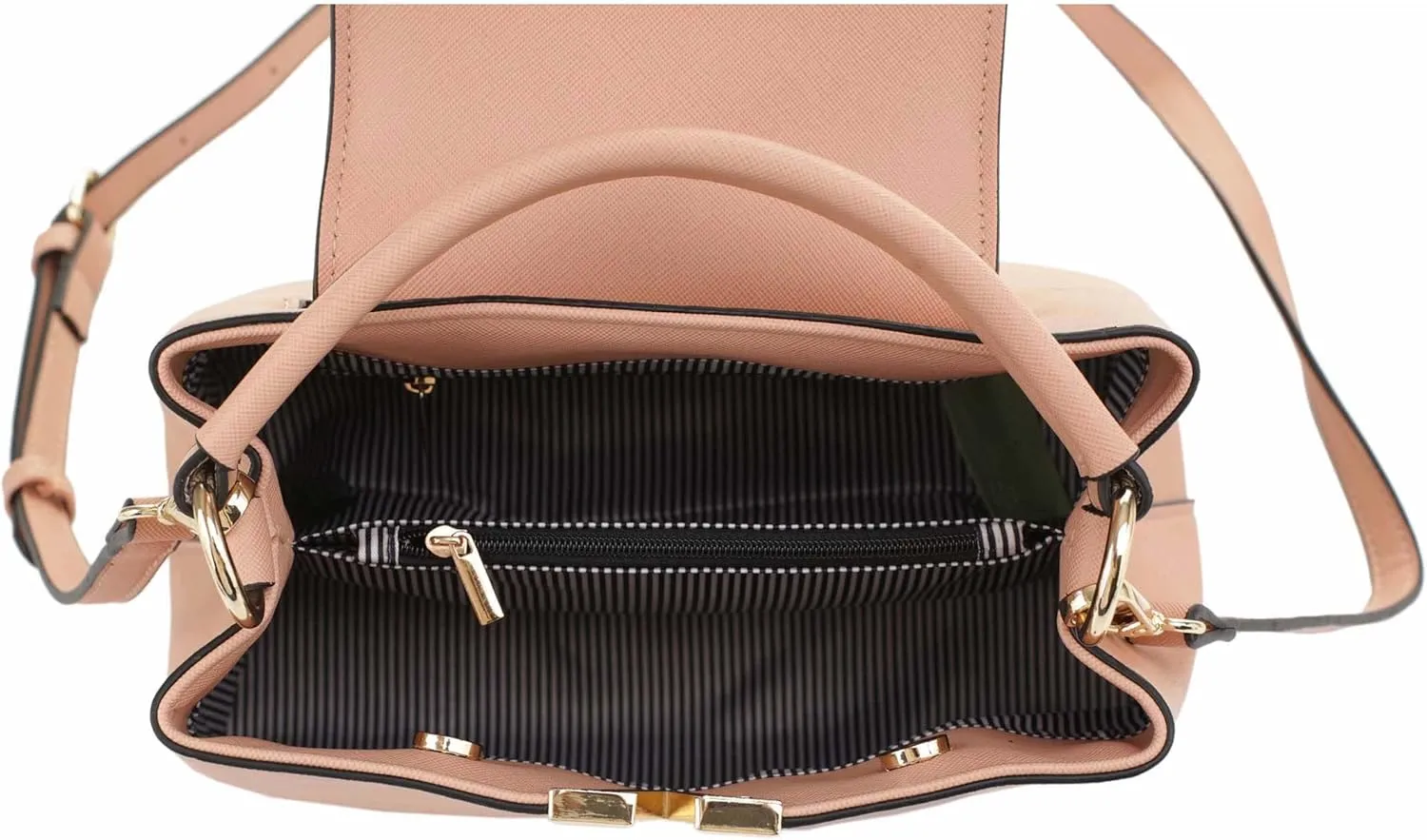 EVVE Women's Small Satchel Bag Classic Top Handle Purses Fashion Crossbody Handbags with Shoulder Strap