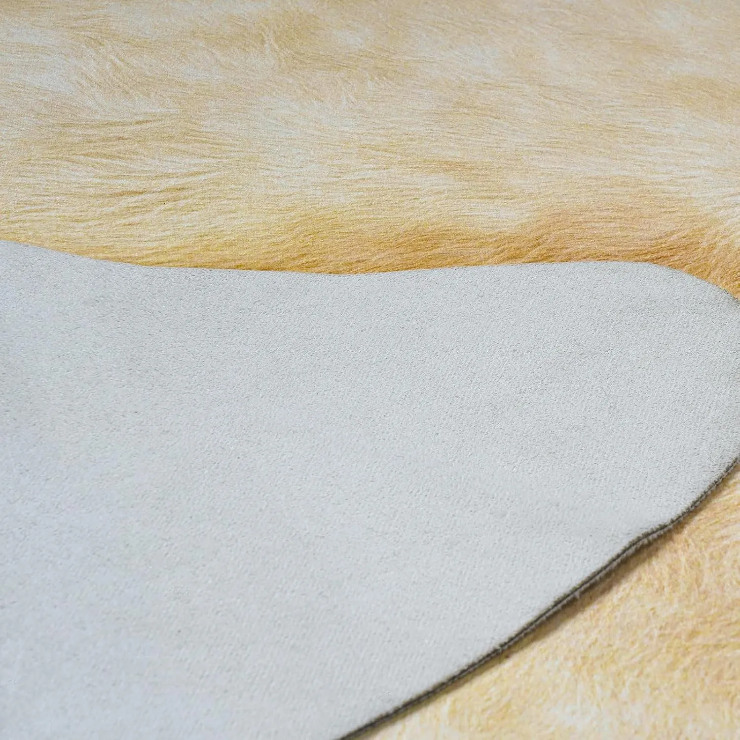 Faux Cowhide Rug, Cow Print Rug, Faux Cow Print Rugs for Living Room/Bed Room, Cow Hide Rugs Carpet for Western Decor, Western Rug, Faux Cow Skin Rug (L(62.4‘’×74.4‘’/5.2×6.2ft)), White