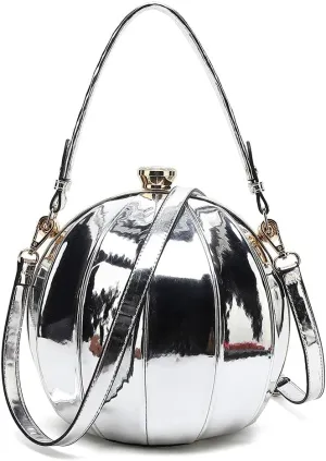 Faux Patent Leather Double Handle Frame Satchel