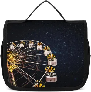 Ferris Wheel Toiletry Bag for Women & Men Travel Makeup Bag Hanging Cosmetic Bags Makeup Organizer Bag for Trips Business Camping