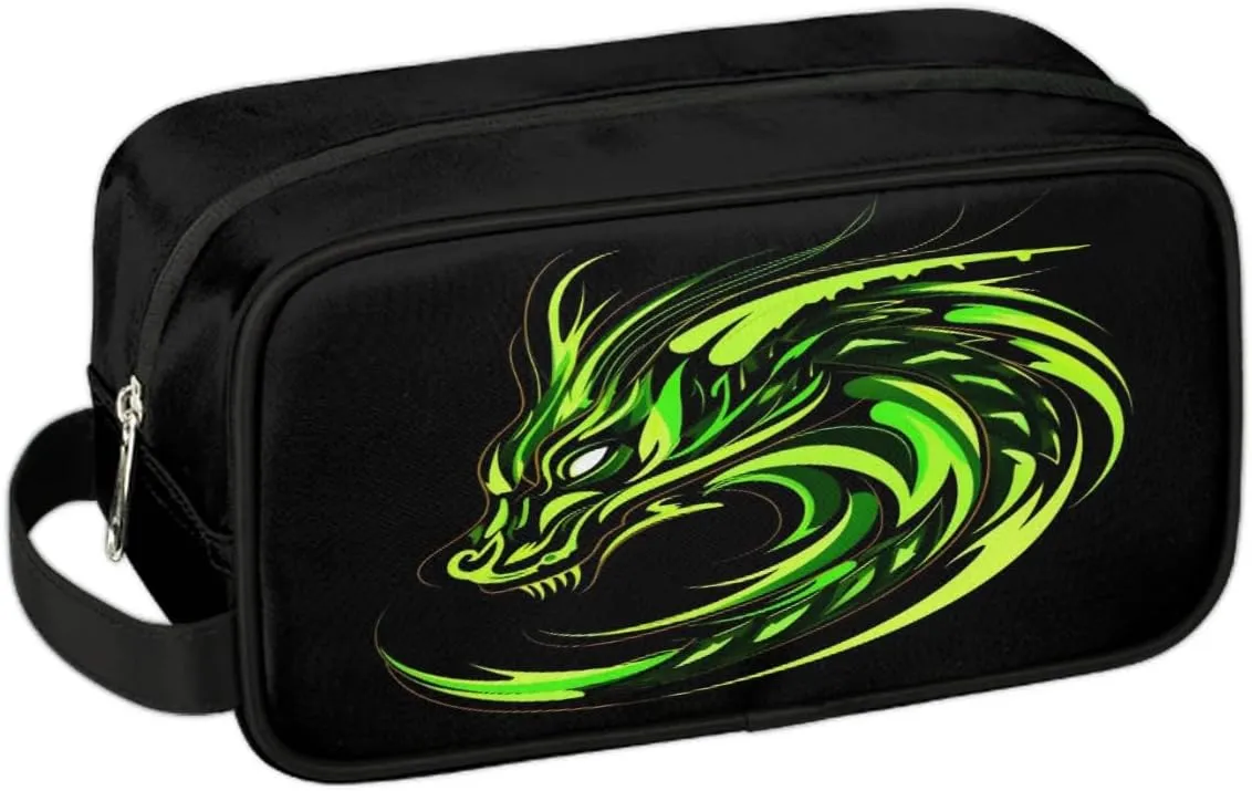 Fire Dragon Hanging Toiletry Bag for Boy Men,Travel Cosmetic Bag,Waterproof Makeup Bag,Approved Hygiene Bag Shave Dopp Kit Organizer for Toiletries Shower Bathroom Carry-on Accessories Gifts