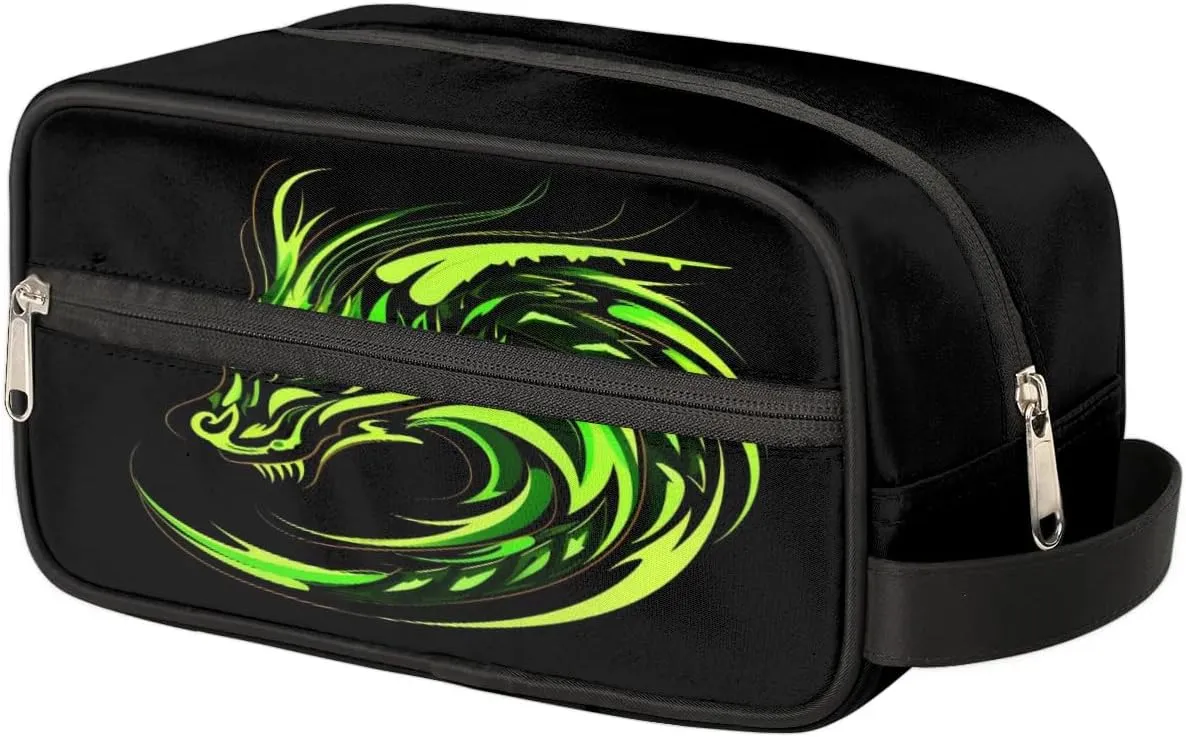 Fire Dragon Hanging Toiletry Bag for Boy Men,Travel Cosmetic Bag,Waterproof Makeup Bag,Approved Hygiene Bag Shave Dopp Kit Organizer for Toiletries Shower Bathroom Carry-on Accessories Gifts