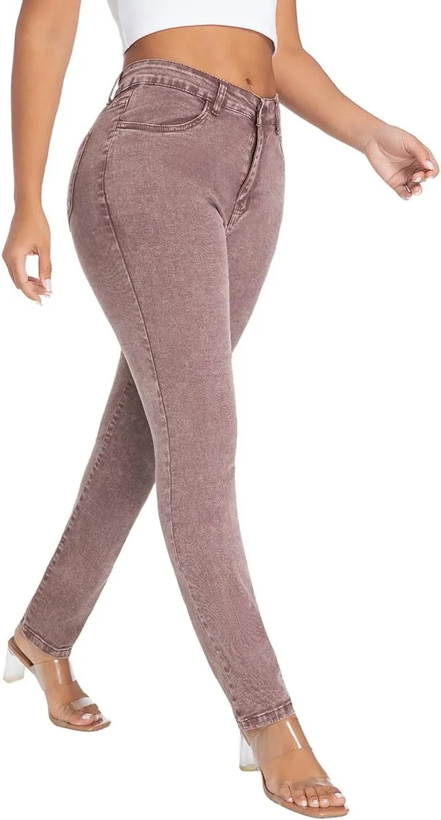 FISCLOSIN Women Colombian Design,Butt Lift,Sexy Skinny Jeans,Stretch Denim Pants