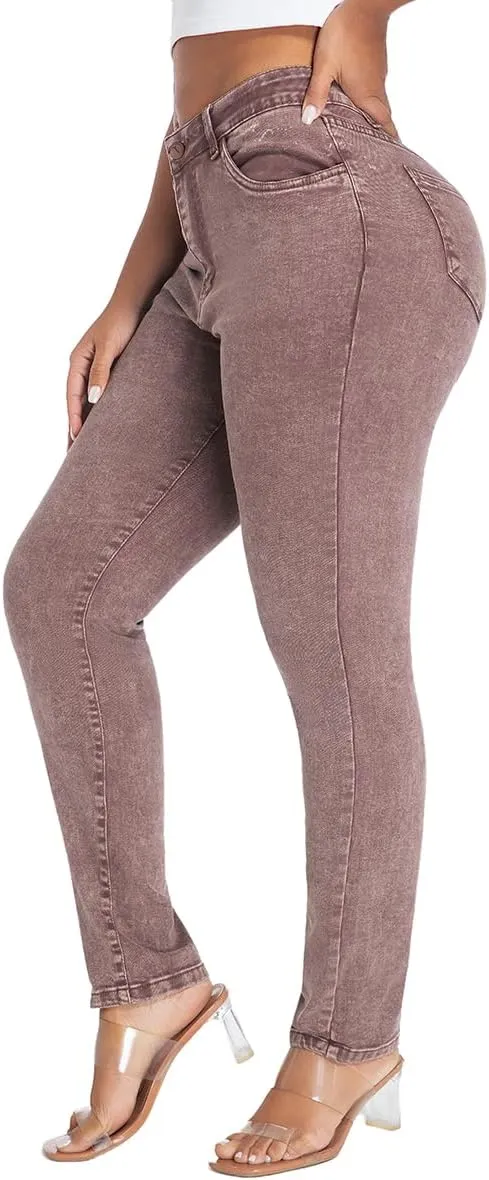 FISCLOSIN Women Colombian Design,Butt Lift,Sexy Skinny Jeans,Stretch Denim Pants