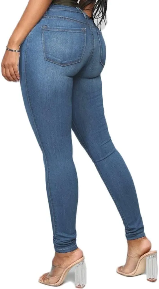 FISCLOSIN Women Colombian Design,Butt Lift,Sexy Skinny Jeans,Stretch Denim Pants