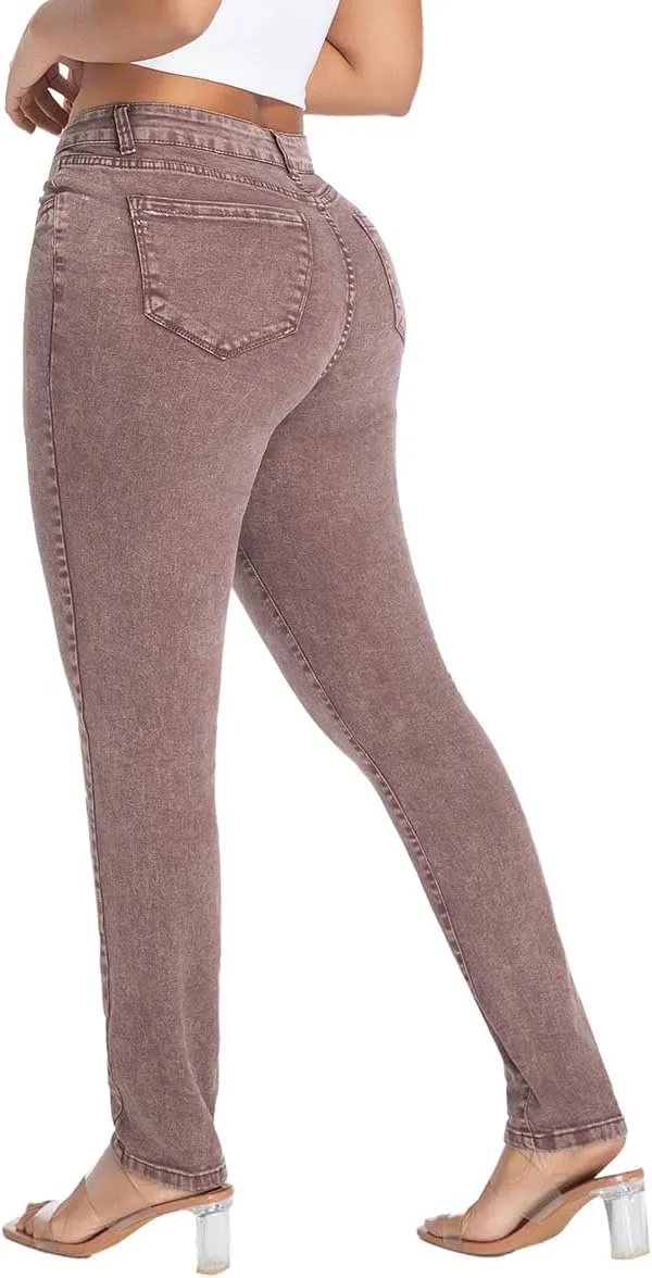 FISCLOSIN Women Colombian Design,Butt Lift,Sexy Skinny Jeans,Stretch Denim Pants