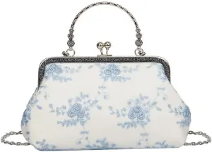 Flower Embroidery Cheongsam Crossbody Bag Chinese Style Lace Hanfu Ancient Design