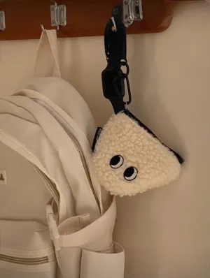 FLUFFY COIN WALLET KEY RING & BAG CHARM