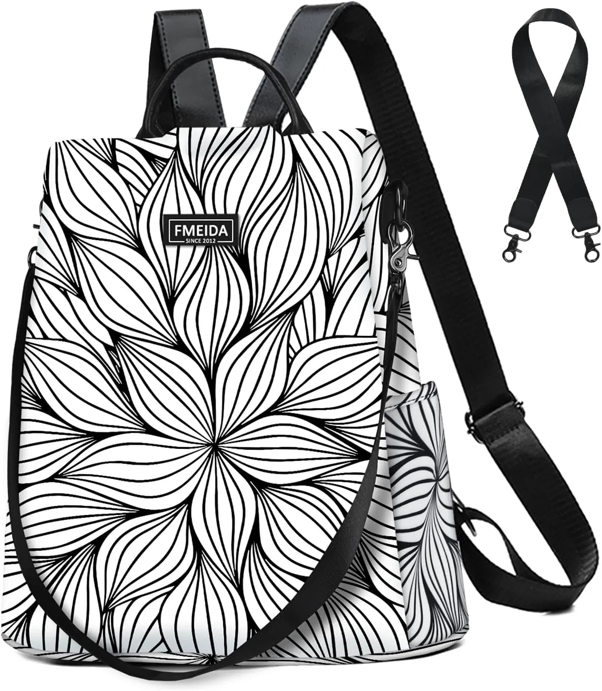 Fmeida Backpack Purse for Women Travel Anti Theft Backpack with Back Zipper Opening Waterptoof Daypack College Bookbag