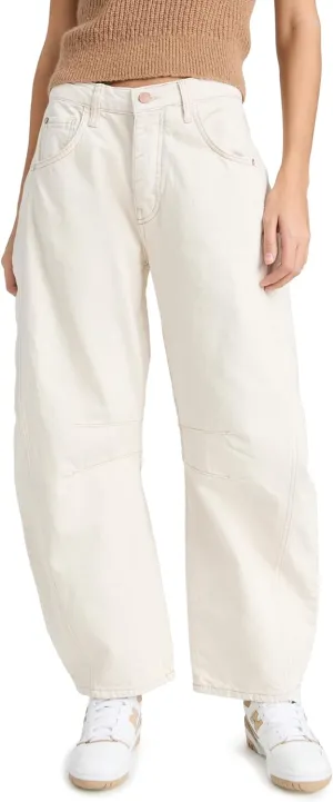 Free People Women's We The Free Good Luck Mid-Rise Barrel Jeans
