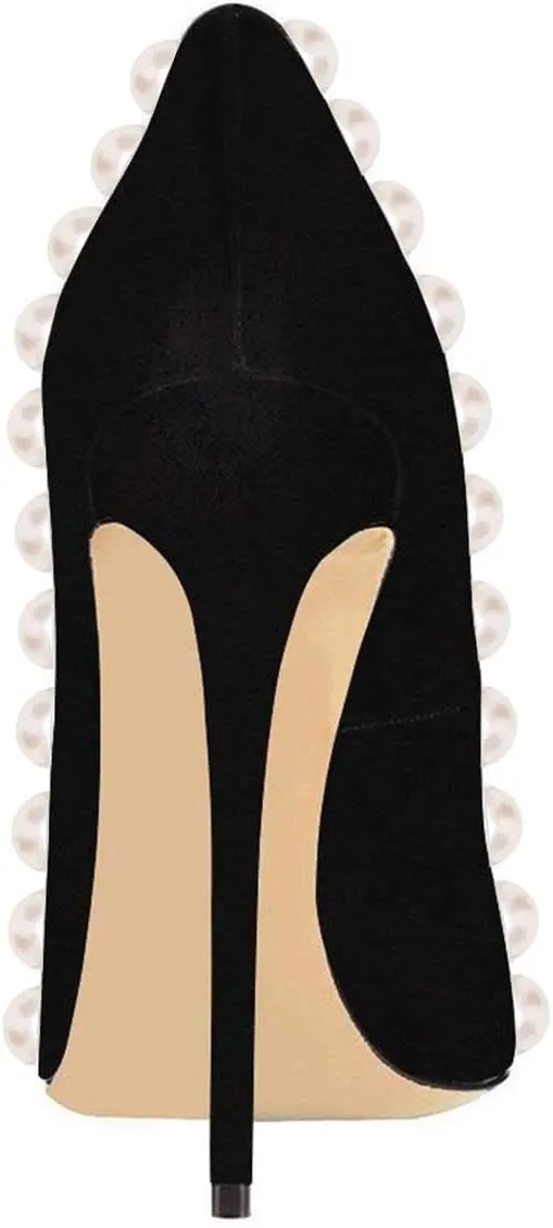 FSJ Women Classic Pointed Toe High Heels Sexy Stiletto Pumps Office Lady Casual Dress Party Prom Shoes Size 4-15 US