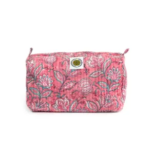 FUCHSIA JAL QUILTED TOILTERY BAG