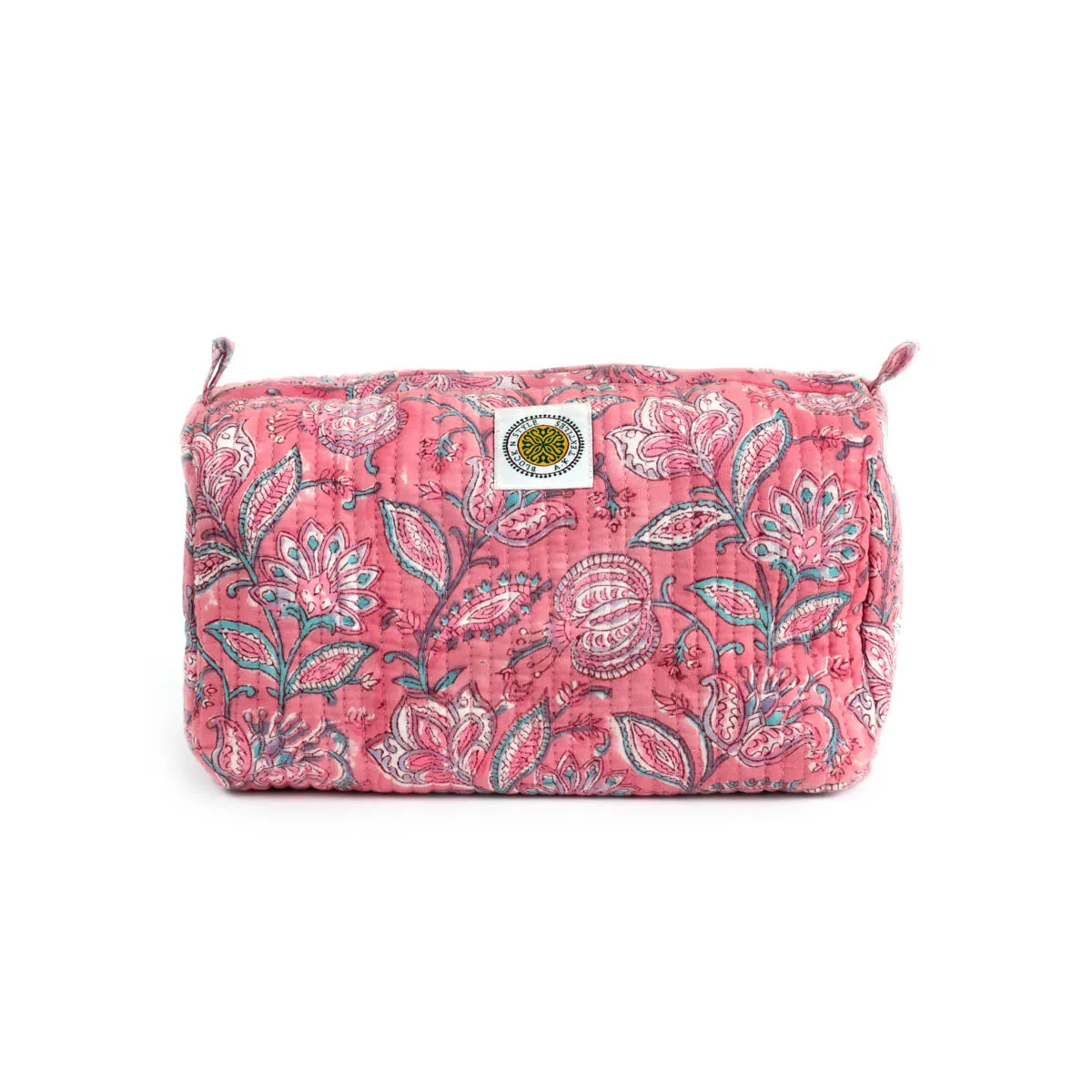 FUCHSIA JAL QUILTED TOILTERY BAG