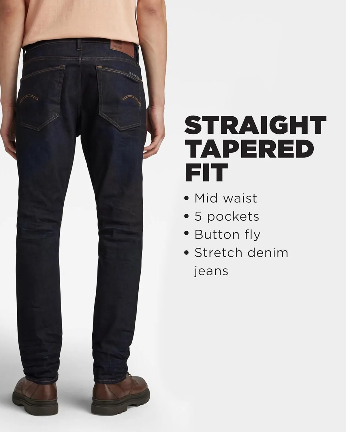 G-STAR Men's 3301 Straight Tapered Fit Jeans