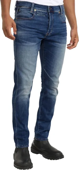 G-Star Raw Men's D-Staq 5-Pocket Slim Fit Jeans, Medium Indigo Aged, 34W x 36L