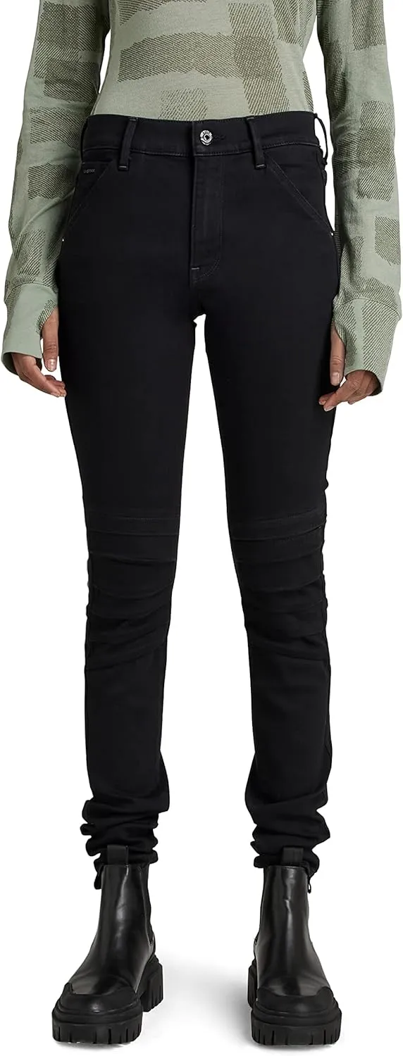 G-STAR RAW Women's 1914 Moto 3D Skinny Fit Jeans