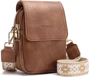 GAEKEAO Small Crossbody Bags for Women Cell Phone Wallet Purses Vegan Leather Handbags