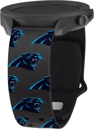 Game Time Carolina Panthers Quick Change HD Watch Band Compatible with Samsung and More