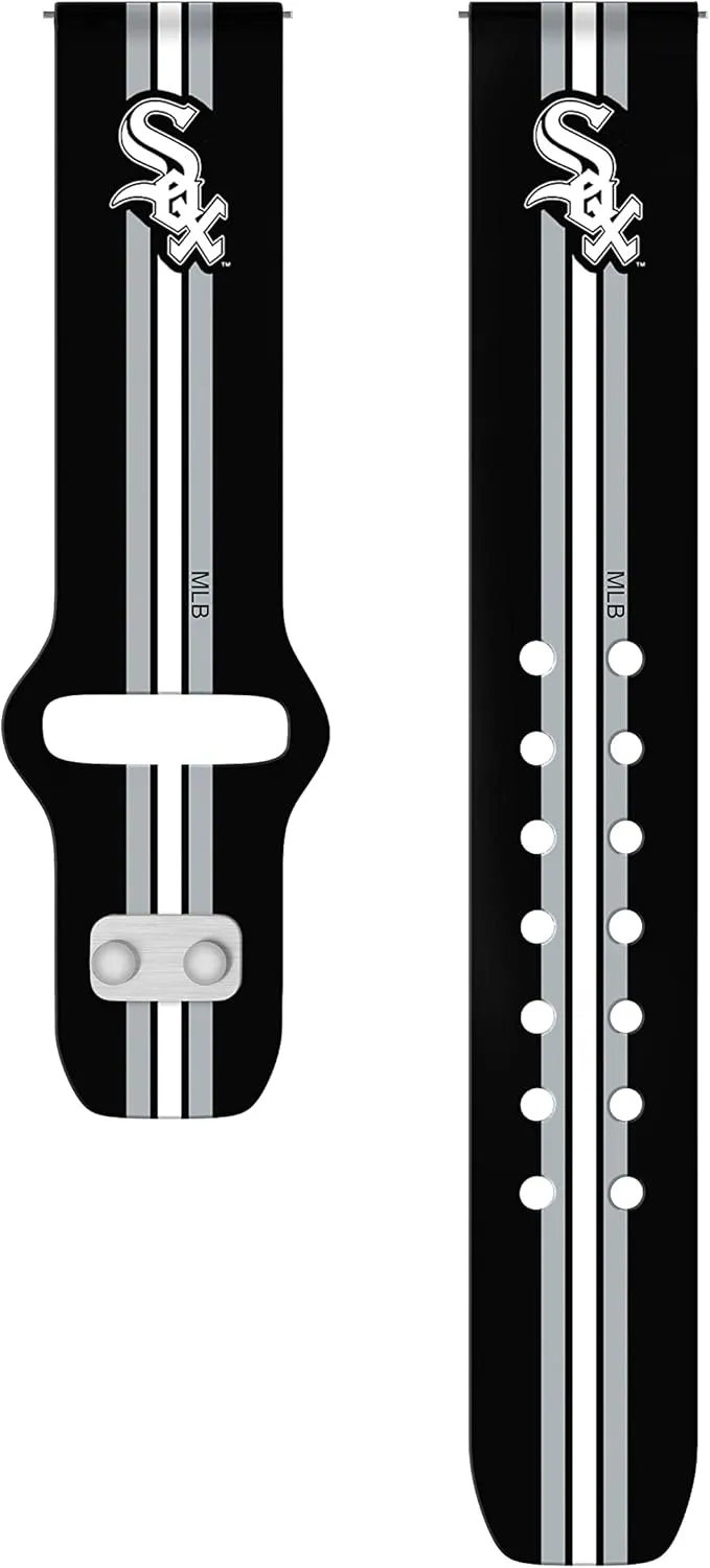 Game Time Chicago White Sox Quick Change HD Watch Band Compatible with Samsung and More