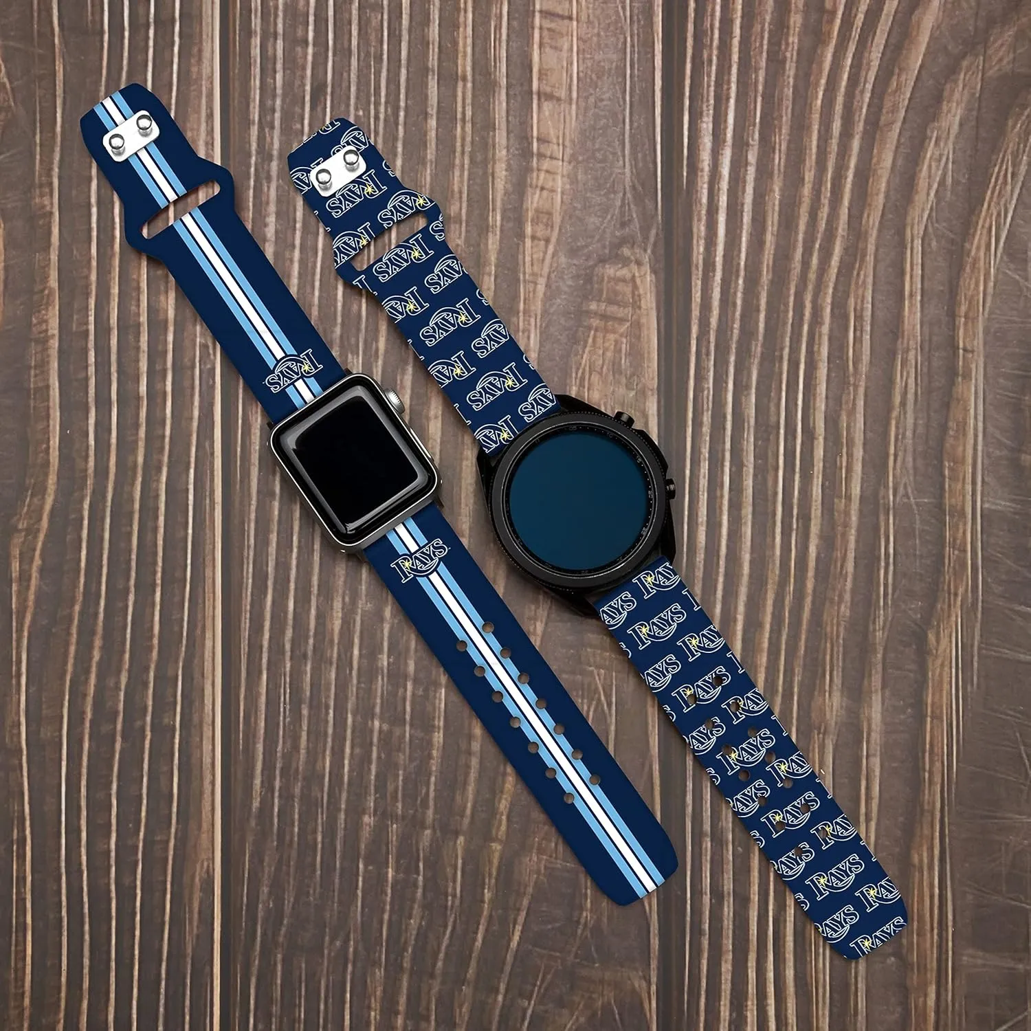 Game Time Tampa Bay Rays Quick Change HD Watch Band Compatible with Samsung and More