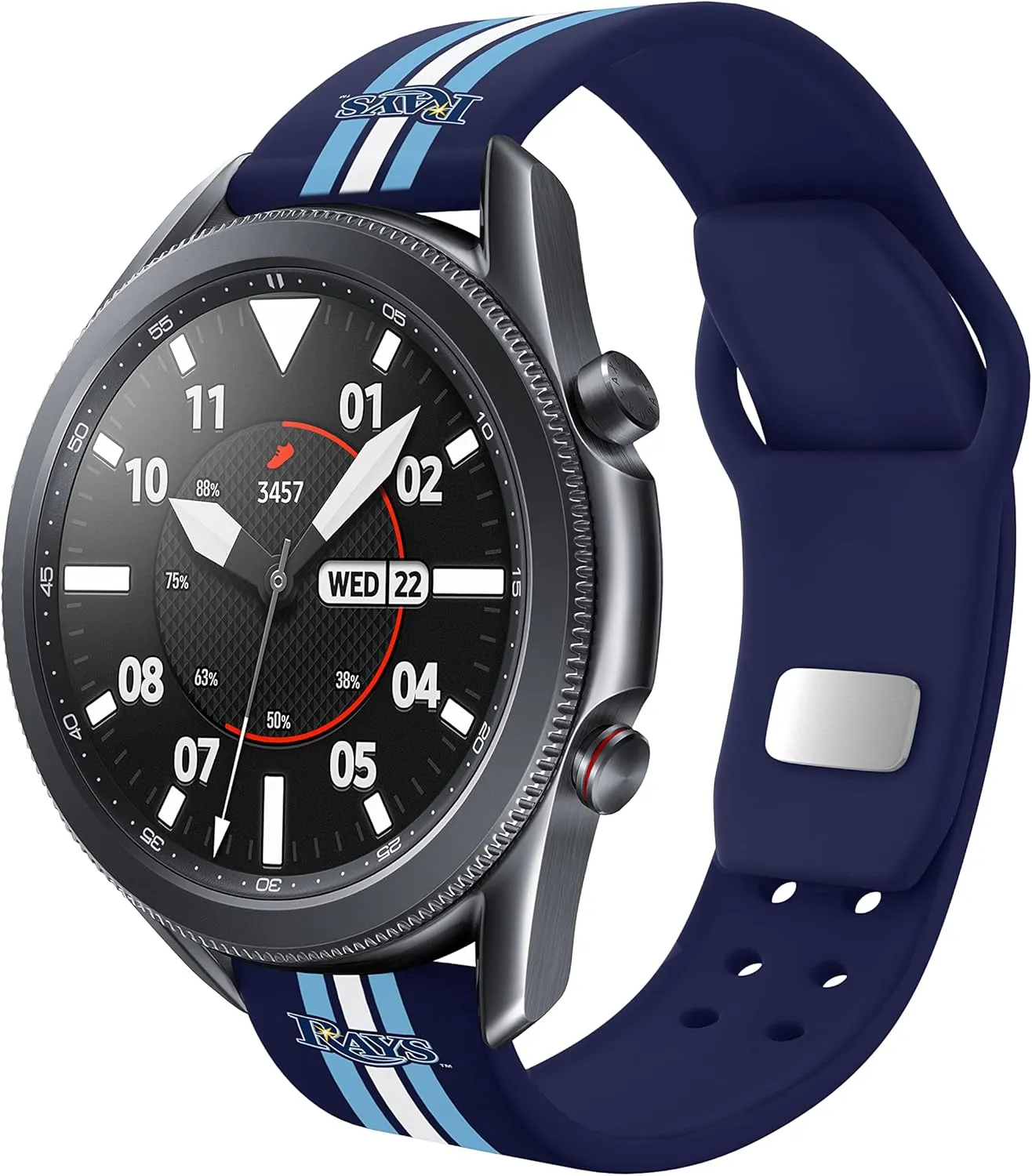 Game Time Tampa Bay Rays Quick Change HD Watch Band Compatible with Samsung and More