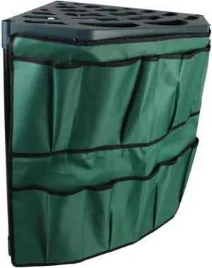 Garden Tool Organizer, Yard Tool Stand Holder, with Cloth Bag, Home Essential Utility Storage Rack, for Yard Shovels Rakes