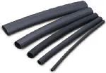 GB Gardner Bender HST-125 Heat Shrink Tubing, 1/8 to 1/16 in Dia, 4 in L, Polyolefin, Black