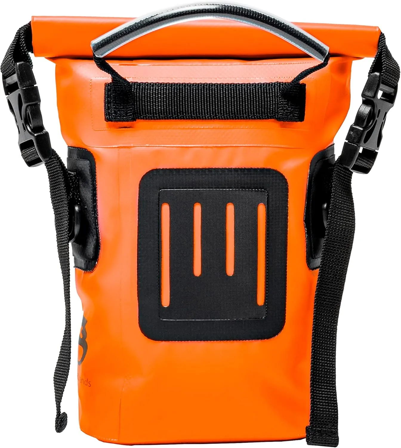 geckobrands Waterproof Phone Tote with 2L Dry Bag and Adjustable Strap – Protect Your Phone and Valuables While on The Go Neon Orange