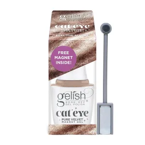 Gelish Cat Eye Pure Velvet Magnet – Magnetic Gel Polish, Stunning Reflections, Two-Toned Color Shift, Gorgeous Cat Eye Designs, Long-Lasting, Vegan, & Cruelty-Free (Feel The Allure, 15mL)