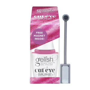 Gelish Cat Eye Pure Velvet Magnet – Magnetic Gel Polish, Stunning Reflections, Two-Toned Color Shift, Gorgeous Cat Eye Designs, Long-Lasting, Vegan, & Cruelty-Free (Magnetic Attraction, 15mL)