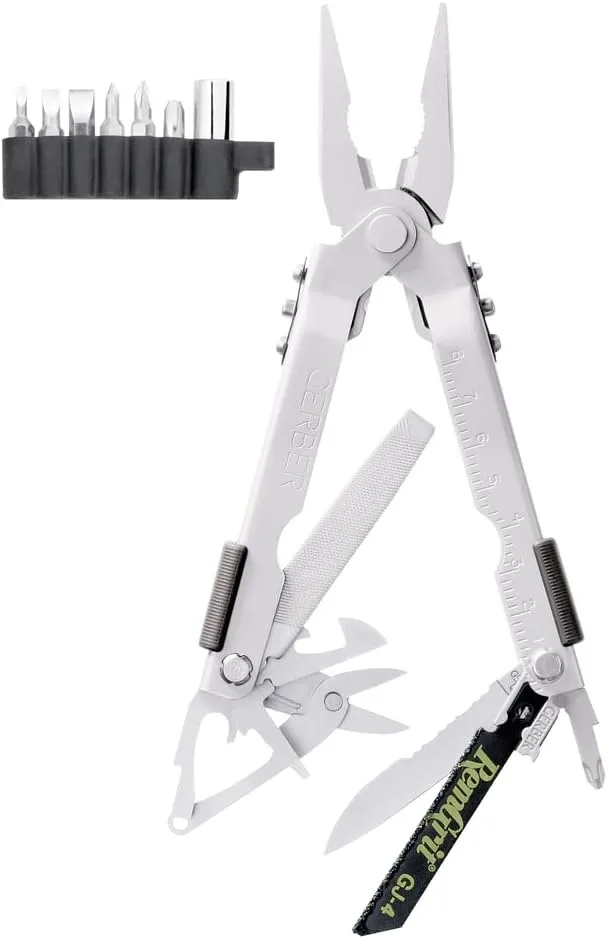 Gerber Gear MP600 Pro Scout Multi-Plier - Multitool with 13 Tools, Including Needlenose Pliers - Premium Multipurpose Tool - Made in USA