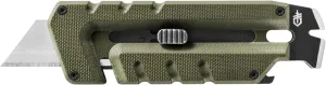 Gerber Gear Prybrid Utility Knife with Pry Bar, EDC Multi-Tool Pocket Razor Knife with Retractable Blade, Green