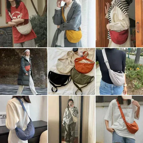 GIA | Colorful Half-Moon Crossbody Bag