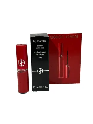 GIORGIO ARMANI Lipstick MINI LIP MAESTRO INTENSE VELVET COLOR Color # 400-1.5 ML / 0.05 oz (MINI/SMALL/SAMPLE SIZE/TRAVEL SIZE) - 7853