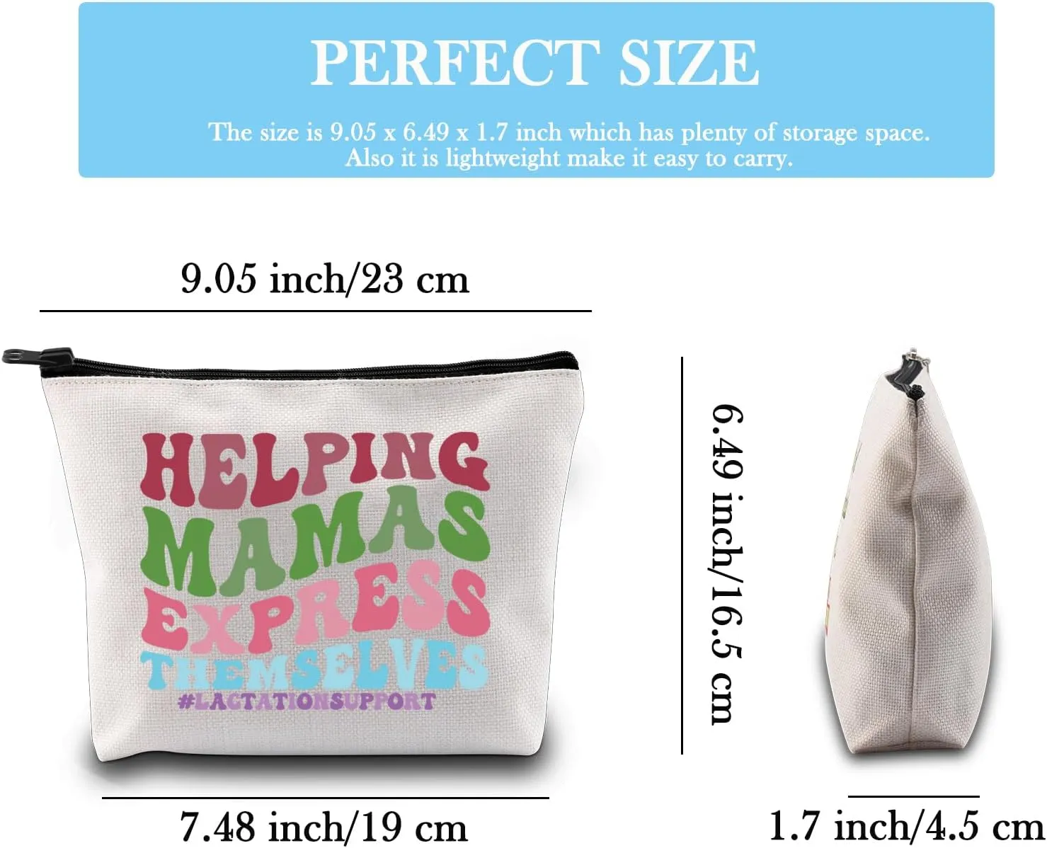 GJTIM Lactation Consultant Gift IBCLC Breastfeeding Counselor Gift Makeup Bag for Lactation Nurse