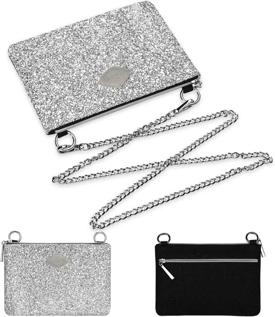 GM LIKKIE Crossbody Clutch Purse for Women, Glitter Evening Bag, Sequin Wedding Handbag for Party