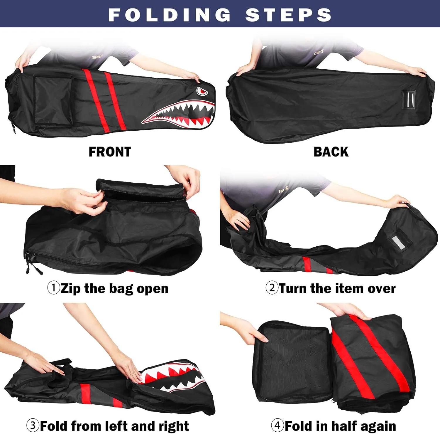Golf Bag Rain Covers Golf Rain Bag Dustproof Waterproof Foldable Golf Protection Accessories Multi Color with Shark Design