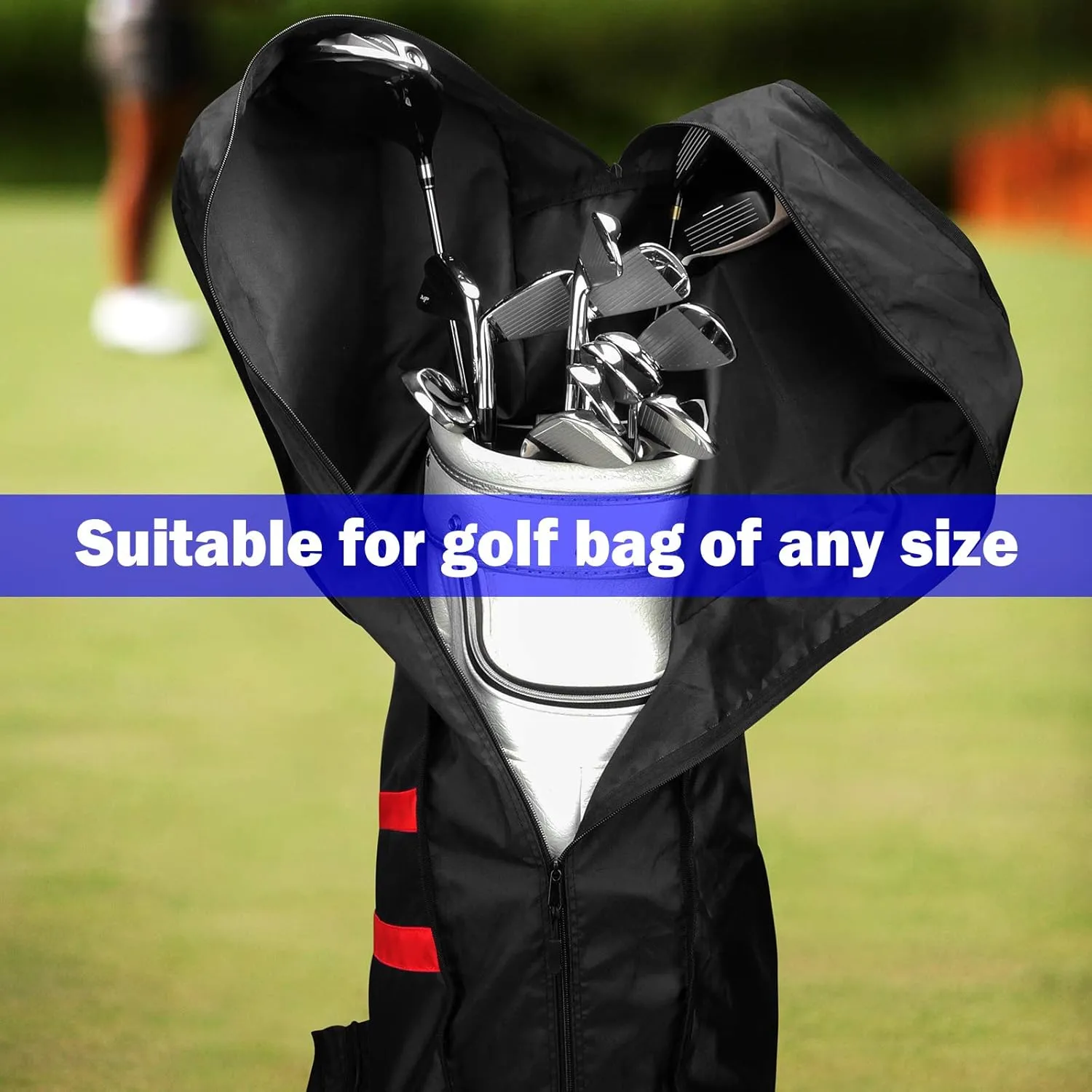 Golf Bag Rain Covers Golf Rain Bag Dustproof Waterproof Foldable Golf Protection Accessories Multi Color with Shark Design