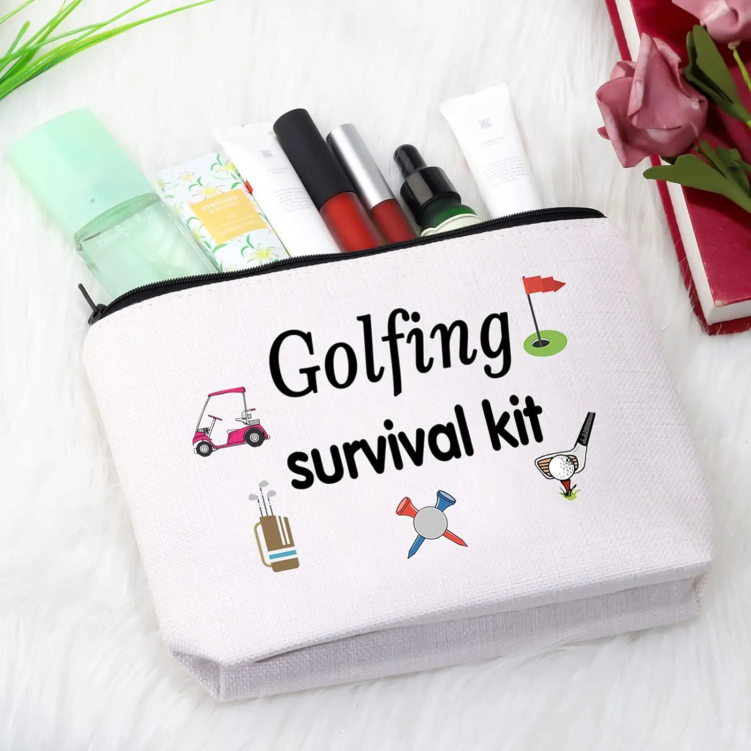 Golfing Survival Kit Makeup Bag Golfing Gift Golf Accessories Gift for Mom Golfer Humor