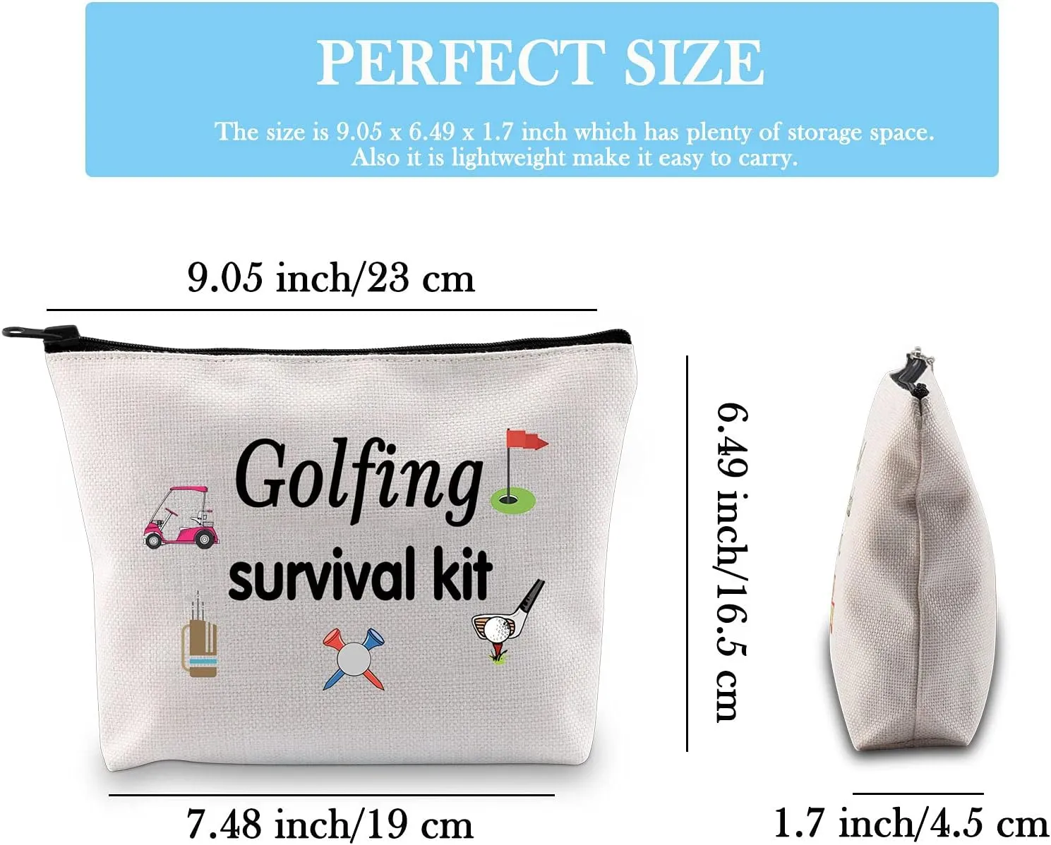 Golfing Survival Kit Makeup Bag Golfing Gift Golf Accessories Gift for Mom Golfer Humor