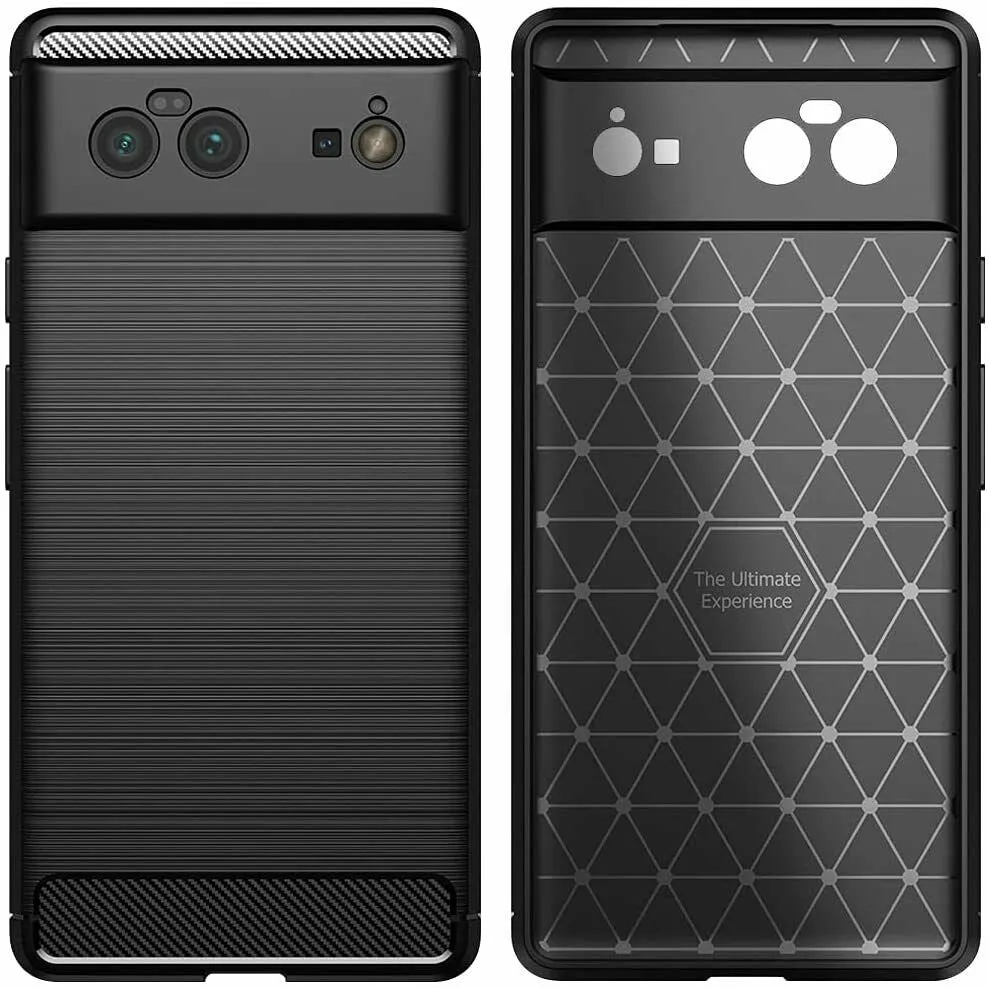 Google Pixel 6 Case Carbon Gel Cover Ultra Slim Shockproof