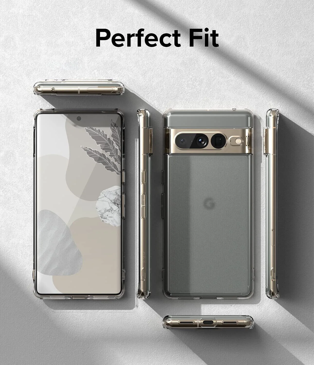 Google Pixel 7 Pro Case , Clear Cover & Glass Screen Protector