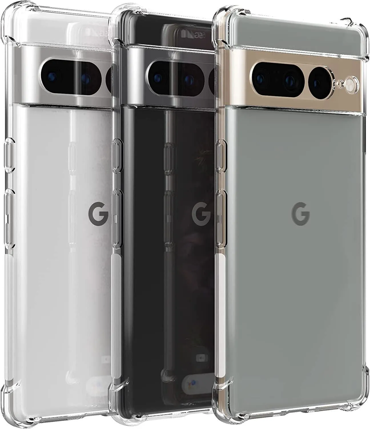 Google Pixel 7 Pro Case Clear Silicone Slim Shockproof Gel Cover