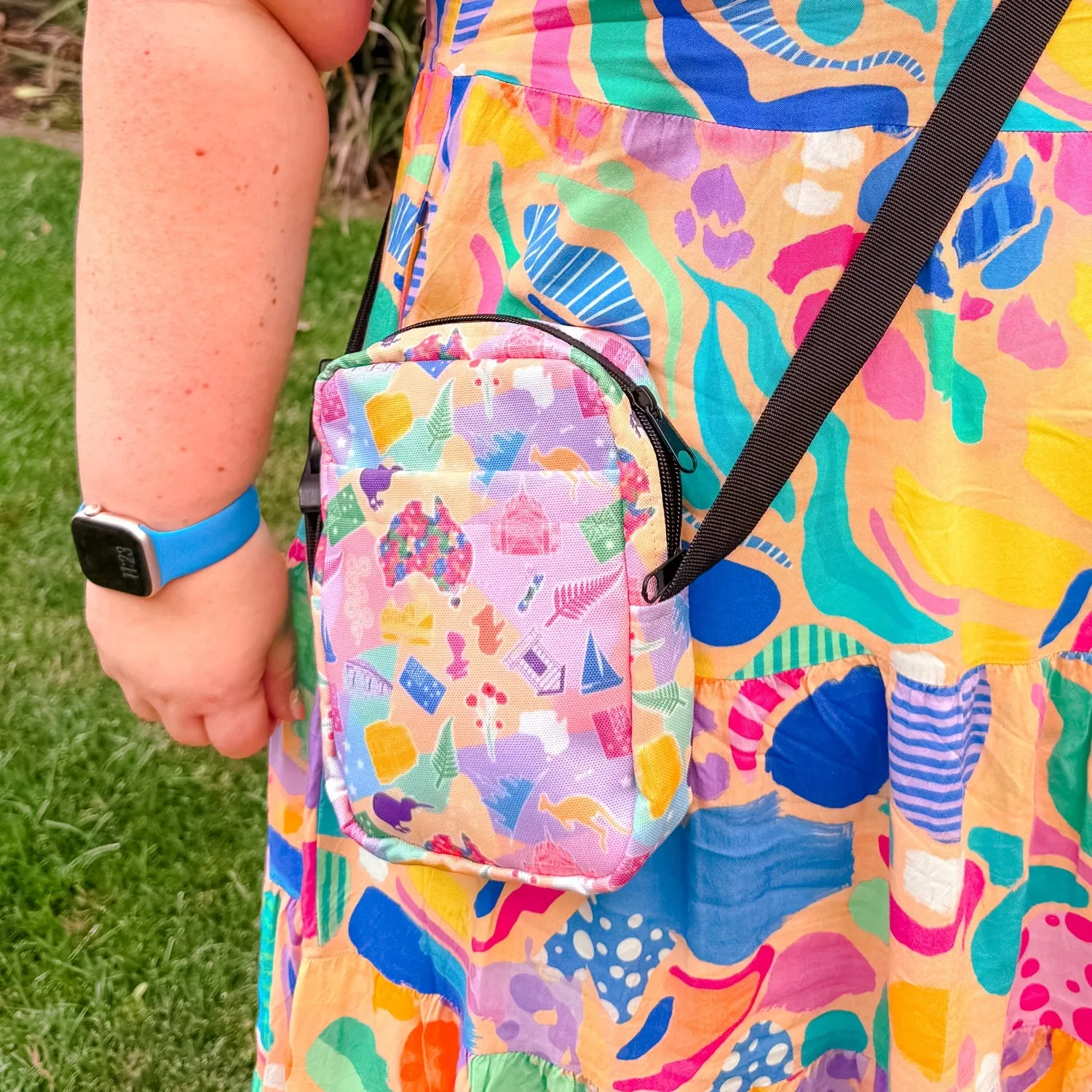 Green Rainbow Mini Crossbody Bag