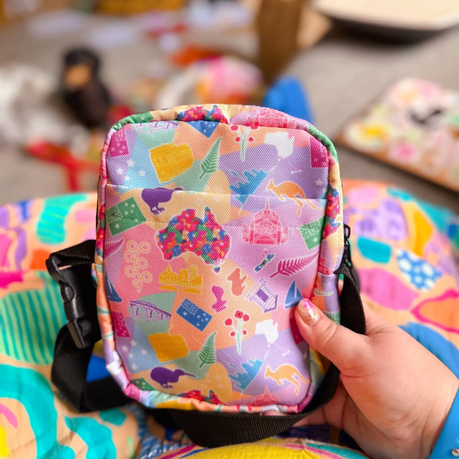 Green Rainbow Mini Crossbody Bag