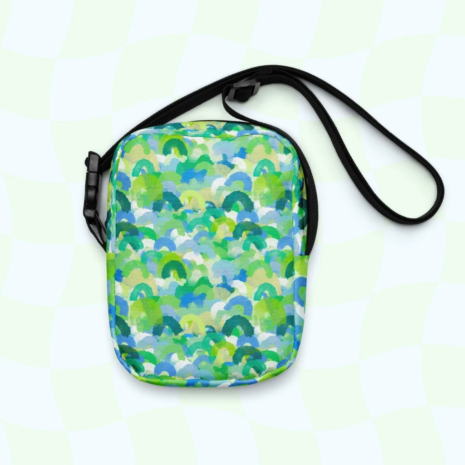 Green Rainbow Mini Crossbody Bag