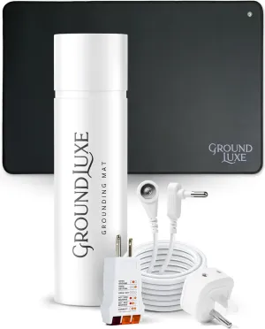 Grounding Mat by GroundLuxe - Universal Grounding Pad w/ 15 Foot grounding Cord - Connect to The Earth and Get Grounded for Optimal Wellness