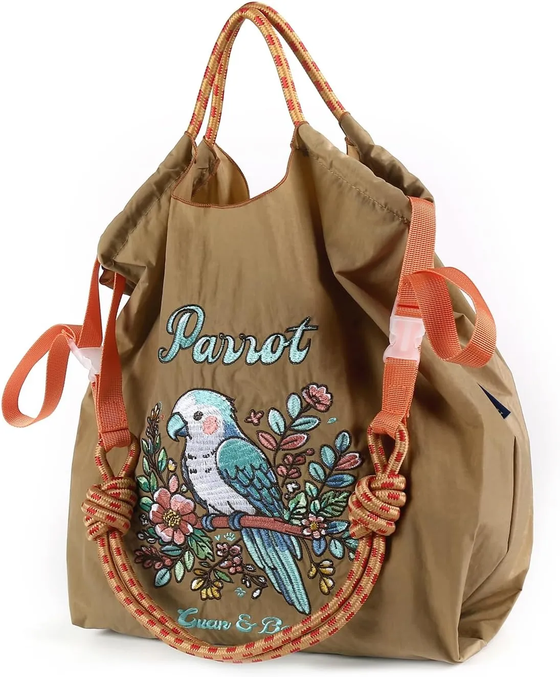 Guan&Ball Nylon Tote Bag for Women，Nylon Tote Bag,Everyday Bag Handbags for Work Beach Gym